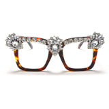Square Diamond Sunglasses Women Luxury Brand Designer Sun Glasses Big Frame Sun Glasses Ladies Fashion Shades Women Eyewear