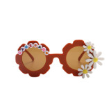 Children Round Alphabet Flower Sun Glasses Cute Cartoon Girls Boys Baby Sport Shades Eyewear Trends Glasses Kids Sunglasses