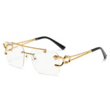 Square Sunglasses Gold Bound Eye Wear Marble Wood Grain Rectangle Gafas Oculos Women Brand Designer Sunglasses