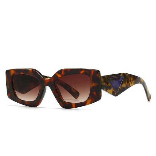Retro Triangle Flower Printed Leg Sunglasses Designer Sunglasses Famous Brand Custom Logo Sunglasses GVPR15YS