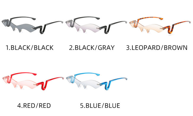 Sunglasses Spring Popular Irregular Sunglasses Personality Funny Glasses Unique Wholesale Eyeglasses Women