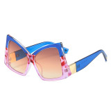 Y2k Fashion Big Frame Eyewear Women Sun Glasses Mens Square Oversized Lunettes De Soleil Vintage