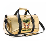 spend da night duffle bag golden bling Waterproof Custom Logo sneaky link Overnight Bag Bald Headed Hoe Bags