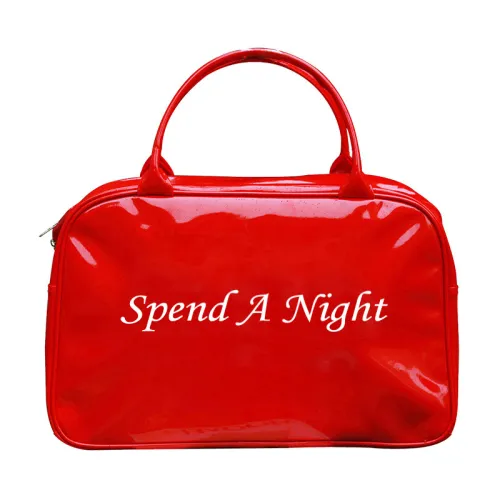 17inch Red Leather Travel Bags Man for Hiking Outdoor Swim Waterproof Shoulder GYM Bag Duffel Spend a Night Custom Handbag