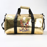 spend da night duffle bag golden bling Waterproof Custom Logo sneaky link Overnight Bag Bald Headed Hoe Bags