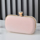 Set Auger Clutch  Evening Bags Pure Color Glitter Evening Bags Fashion Women Evening Bag