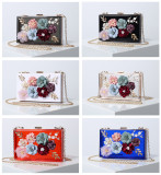 JANHE bolso sac a main Borsa Taschen Tranparetn Box Beg Ladies Flower purse and handbags Small Elegant Evenging Shoulder Bags
