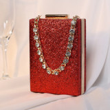 New fashion rhinestone chain dinner evening bag for woman luxury ladies ladies bag sling bags for women clutch diamond purse