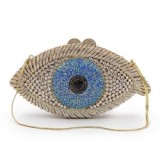 carteras Bolsas Female Lady Crystal Hand Bags Bling Eye Rhinestone Diamond women's clutches Evening Bags