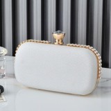 Set Auger Clutch  Evening Bags Pure Color Glitter Evening Bags Fashion Women Evening Bag