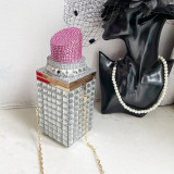 Drop Shipping bolsos mujer sacos Lady Luxury Bling Cute Handbag Purse lipstick Evening Bag Women Rhinestone Clutch
