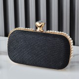 Set Auger Clutch  Evening Bags Pure Color Glitter Evening Bags Fashion Women Evening Bag