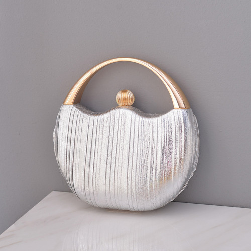 Shining Elegant Round Party Clutch Evening Bag Designer Purses and Handbags Female Chain Crossbody Bag Top-Handle