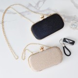 Set Auger Clutch  Evening Bags Pure Color Glitter Evening Bags Fashion Women Evening Bag