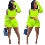 summer 2023 vest top + sleeves with shorts luxury cargo casual two piece short set