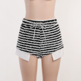 New arrivals 2023 boutique clothing summer clothes for women hot girl wool mini shorts casual striped women's shorts