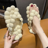 2023 Hot Selling Thick Botton Bubble Slides Unisex House Beach Slippers For Foot Massage Slipper