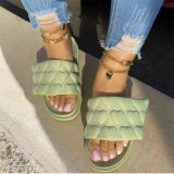 2023 new style outdoor Love type flat slides slippers for women and ladies casual flip-flops slippers
