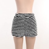 New arrivals 2023 boutique clothing summer clothes for women hot girl wool mini shorts casual striped women's shorts