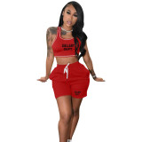2023 Women tank top with shorts gallery dept designer brand casual tracksuit summer 2 Piece shorts Set