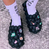 Bubble Slides With Charms Beach Men Women Bubble Sandals Summer House Designer Platform Bubble Ball Slippers Men Shoes