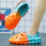 New foam runner lover beach yeez sandal  hole water shoes eva yeez print pattern slide foam runner sport sandal sneakers