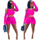 summer 2023 vest top + sleeves with shorts luxury cargo casual two piece short set