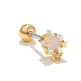 Flower Design Fresh Stainless Steel Ear Studs Women's New Fashion Ear Studs