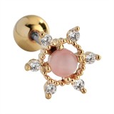 Flower Design Fresh Stainless Steel Ear Studs Women's New Fashion Ear Studs