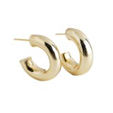 EH1398 Western Fashion Cute Gold Plated Chunky Loop Stud 925 Sterling Silver Earring For Women