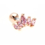 fashion cute butterfly shaped colorful zircon small earrings pierced earrings