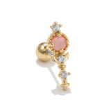 Flower Design Fresh Stainless Steel Ear Studs Women's New Fashion Ear Studs