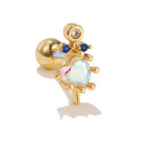 Flower Design Fresh Stainless Steel Ear Studs Women's New Fashion Ear Studs