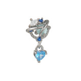 Korean love ear bone nail stainless steel piercing screw ball earring fashion jewelry