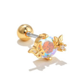 Flower Design Fresh Stainless Steel Ear Studs Women's New Fashion Ear Studs