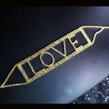 wedding dress accessories jewelry letter neck necklace LOVE rhinestone sparkling neck chain bride jewelry