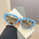 retro sunglass Personality sun glasses hip pop small cat eye designer sunglasses famous brands glasses women 2023