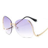China Wholesale Rimless Sunglasses Women's Sunglasses UV400 Retro Gradient Fashion Sunglasses