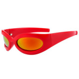 Jiuling eyewear 2023 New style pc frame uv400 sunglasses fashion cheap sport y2k sunglasses