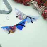 LBAshades 7119 fashion frameless large triangle butterfly candy-colored sunglasses Trendy fashion crystal sunglasses