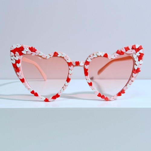 LBAshades New Fashion Love Sunglasses Candy Color Girls Sunglasses Party Heart Glasses Sunglasses