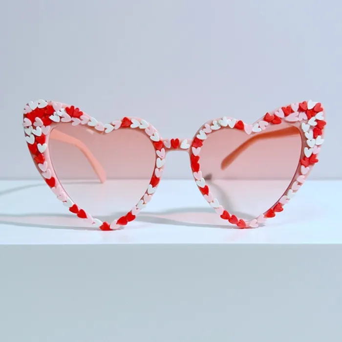 LBAshades New Fashion Love Sunglasses Candy Color Girls Sunglasses Party Heart Glasses Sunglasses