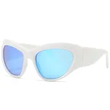 Vintage Hip Hop Big Shades Glasses  Outdoor Sports Fishing Driving Sunglasses Men Fashion Wrap Around Y2K Big Frame Sunglasses