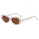Hot Selling Hip Hop Vintage INS Sun Glasses Street Shot Punk Plastic Sunglasses for Men Small Oval Frame Sunglasses