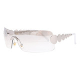 LBAshades New frameless Y2K technology fashion sports mirror one piece lens  trendy large frame sunglasses shades