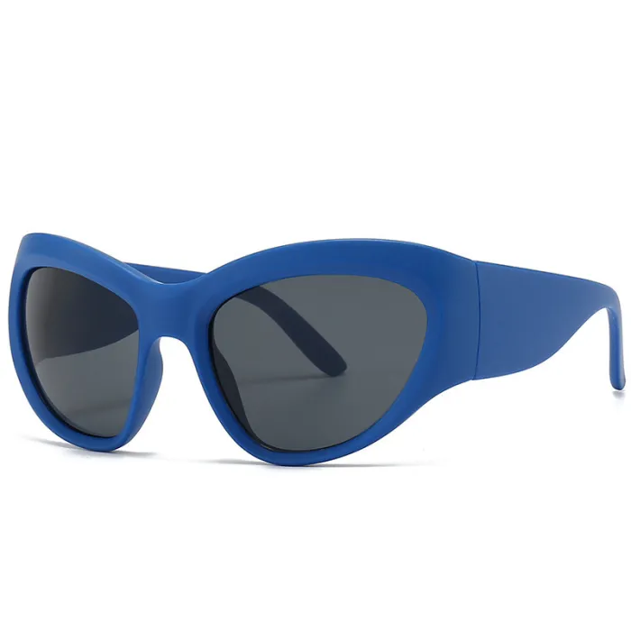 Vintage Hip Hop Big Shades Glasses  Outdoor Sports Fishing Driving Sunglasses Men Fashion Wrap Around Y2K Big Frame Sunglasses