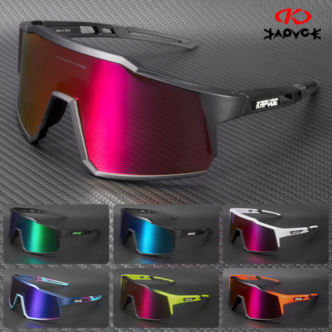 Kapvoe 4 Lens Riding Cycle Sunglasses Sports Goggles Good Protection Uv400 Lens Windproof Cycling Glasses Sunglasses Unisex