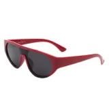 S2129 Vintage One Piece Sun Glasses For Women 2023 New Fashion Small Frame Candy Color Shades Female Y2k Sunglasses