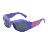 New Fashion Wrap-Around Acetate Sunglasses Cyberpunk Y2K Sunglasses Women Sport Sun Glasses For Men
