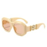 Fashion Big Frame Sunglasses Square Metal Leg Ladies Sunshade Glasses UV Protection Sunglasses